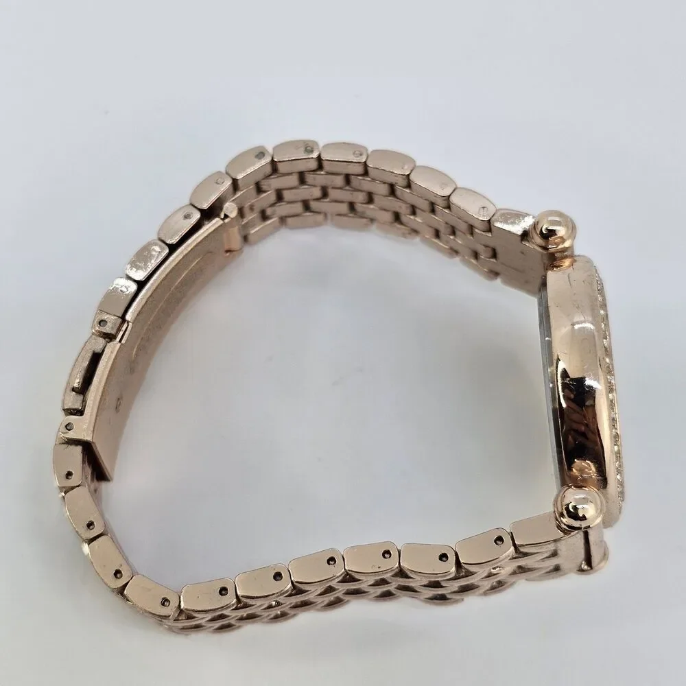Folio Women's Watch 33MM White Dial Gold Bracelet Band ‎ 7